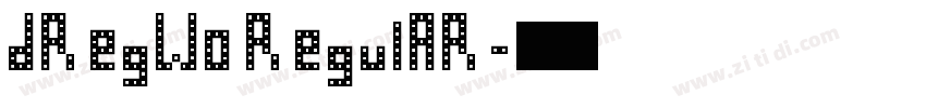dRegW0 RegulAR字体转换